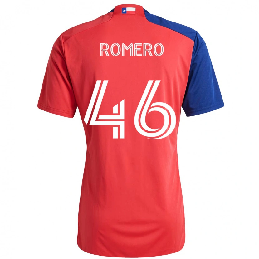 Danxen Hombre Camiseta Isaac Romero #46 Azul Claro Rojo 1ª Equipación 2025/26 La Camisa