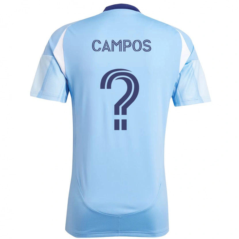 Danxen Hombre Camiseta Adonis Campos #0 Azul Claro 1ª Equipación 2025/26 La Camisa