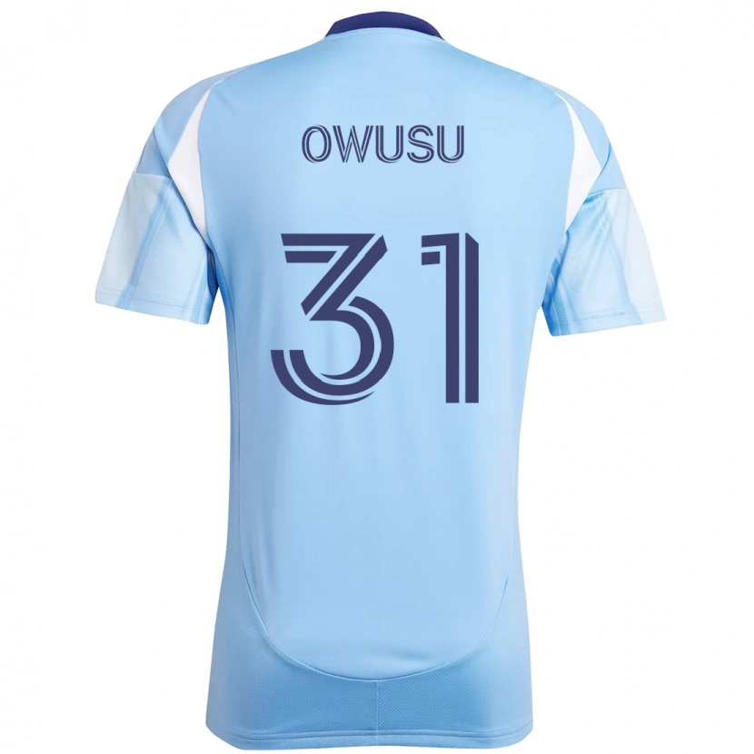 Danxen Hombre Camiseta Samuel Owusu #31 Negro Azul Naranja 1ª Equipación 2025/26 La Camisa