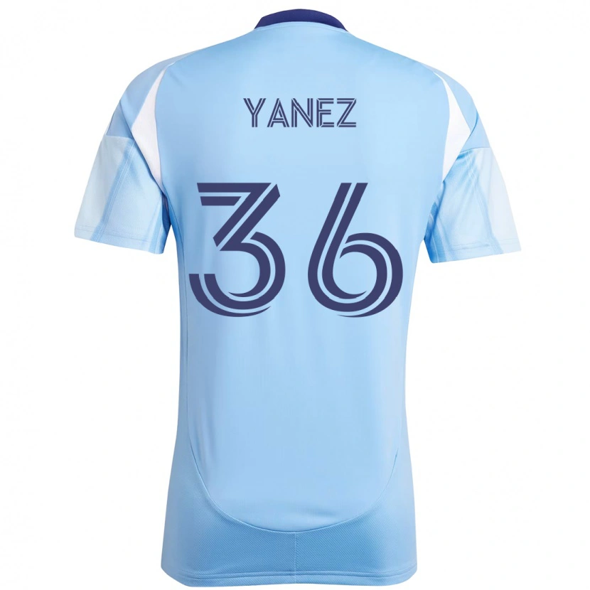 Danxen Hombre Camiseta Zidane Yañez #36 Negro Azul Naranja 1ª Equipación 2025/26 La Camisa