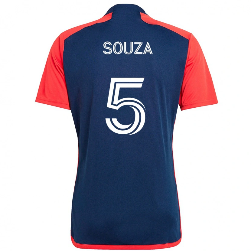 Danxen Hombre Camiseta Victor Souza #5 Blanco Azul 1ª Equipación 2025/26 La Camisa