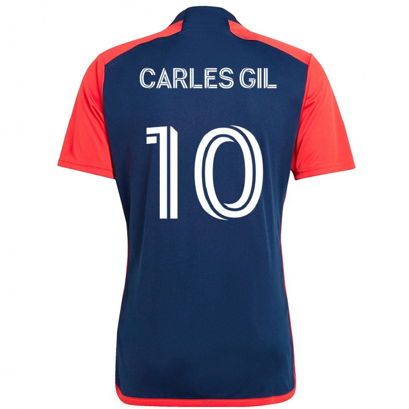 Danxen Hombre Camiseta Carles Gil #10 Blanco Azul 1ª Equipación 2025/26 La Camisa