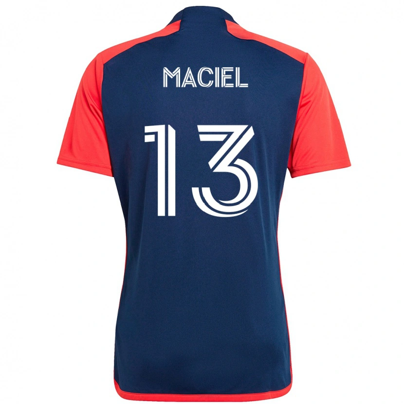 Danxen Hombre Camiseta Maciel #13 Blanco Azul 1ª Equipación 2025/26 La Camisa