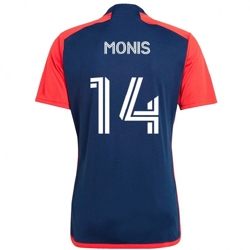 Danxen Hombre Camiseta Alex Monis #14 Blanco Azul 1ª Equipación 2025/26 La Camisa