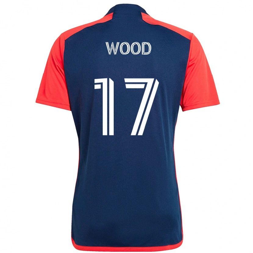 Danxen Hombre Camiseta Bobby Wood #17 Blanco Azul 1ª Equipación 2025/26 La Camisa