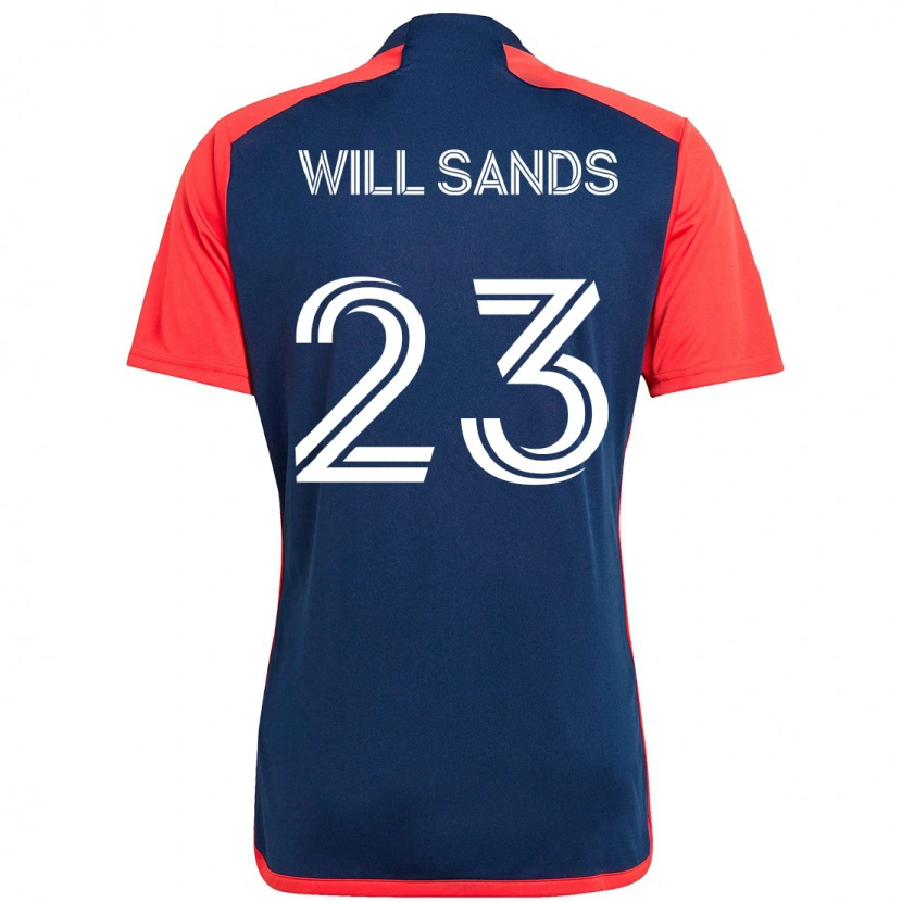 Danxen Hombre Camiseta Will Sands #23 Blanco Azul 1ª Equipación 2025/26 La Camisa