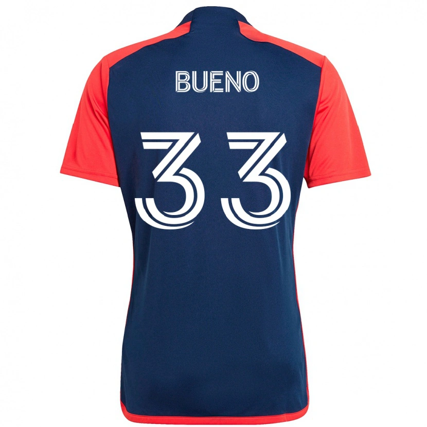 Danxen Hombre Camiseta Brandonn Bueno #33 Blanco Azul 1ª Equipación 2025/26 La Camisa