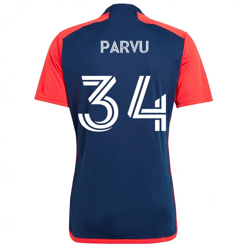 Danxen Hombre Camiseta Alexandru Parvu #34 Blanco Azul 1ª Equipación 2025/26 La Camisa