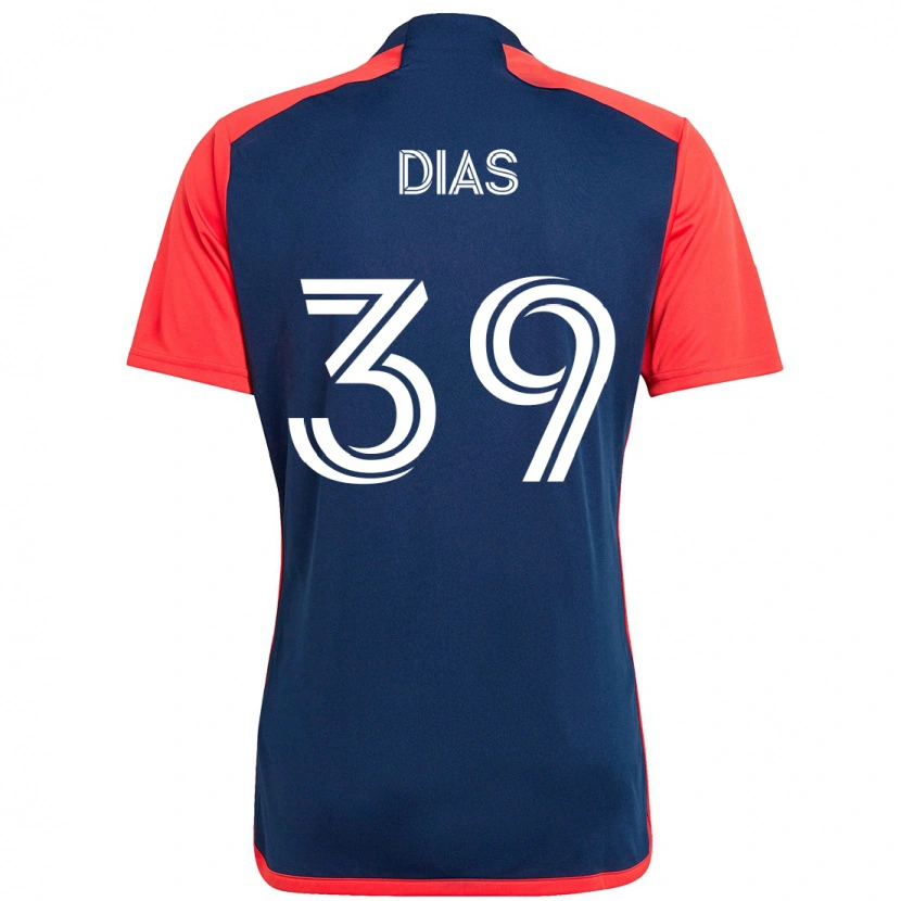 Danxen Hombre Camiseta Marcos Dias #39 Blanco Azul 1ª Equipación 2025/26 La Camisa