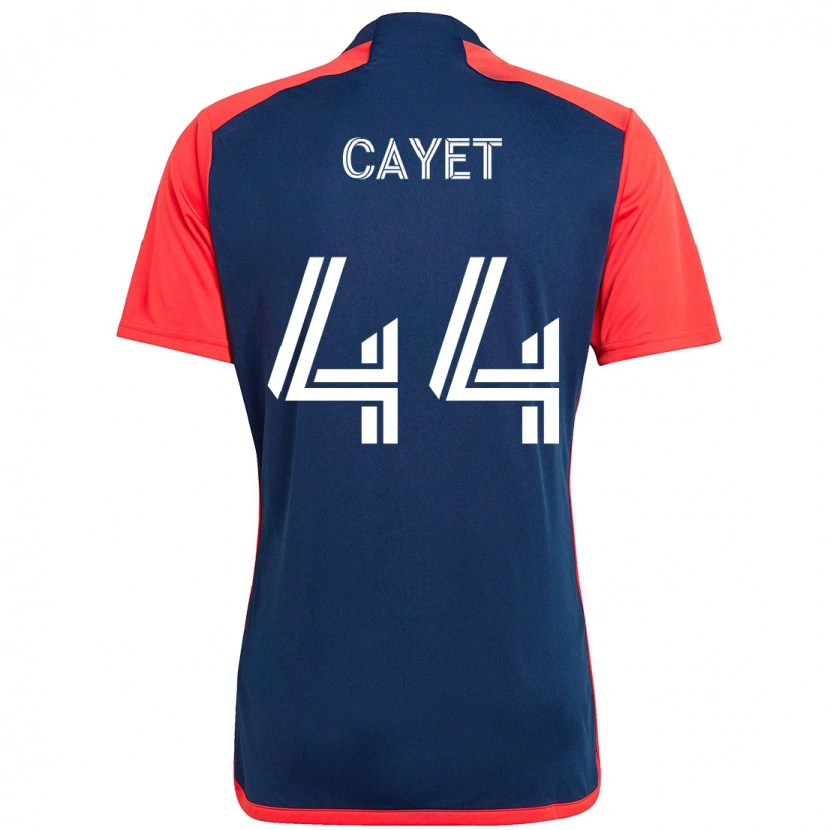 Danxen Hombre Camiseta Pierre Cayet #44 Blanco Azul 1ª Equipación 2025/26 La Camisa