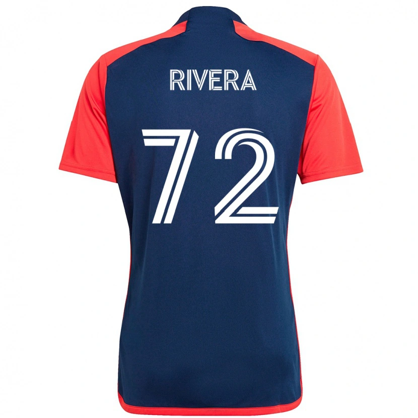 Danxen Hombre Camiseta Damián Rivera #72 Blanco Azul 1ª Equipación 2025/26 La Camisa
