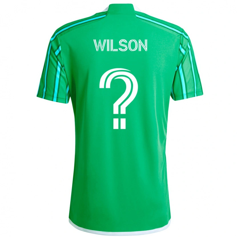 Danxen Hombre Camiseta Trevor Wilson #0 Verde Blanco 1ª Equipación 2025/26 La Camisa
