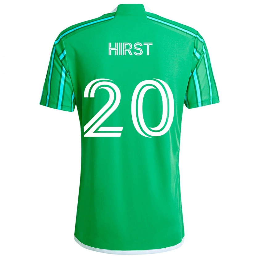 Danxen Hombre Camiseta Sophie Hirst #20 Verde Blanco 1ª Equipación 2025/26 La Camisa