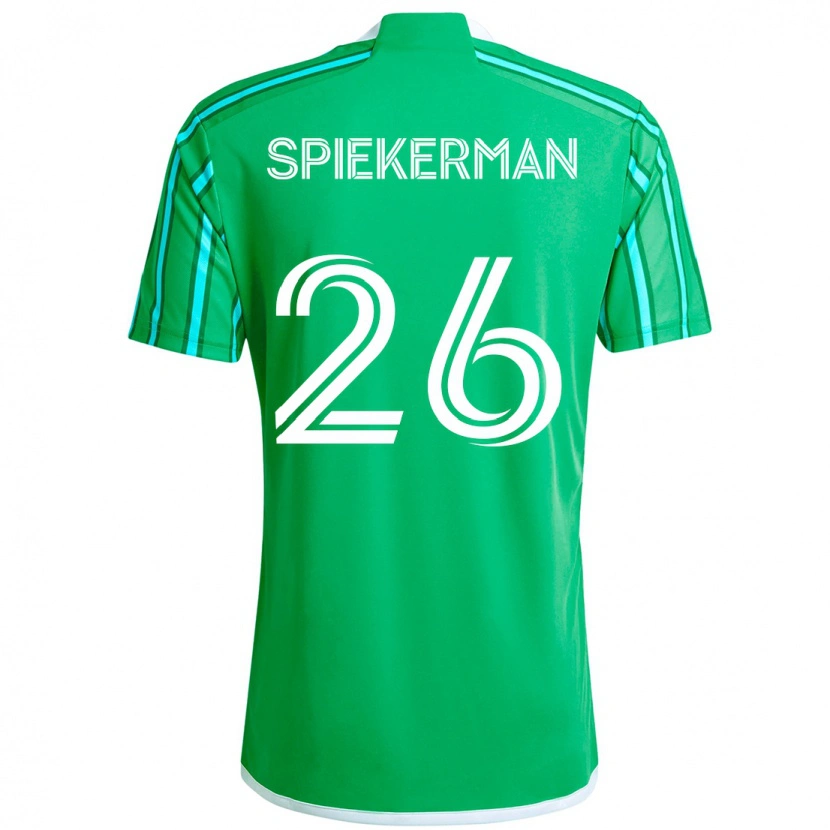 Danxen Hombre Camiseta Stephanie Spiekerman #26 Verde Blanco 1ª Equipación 2025/26 La Camisa