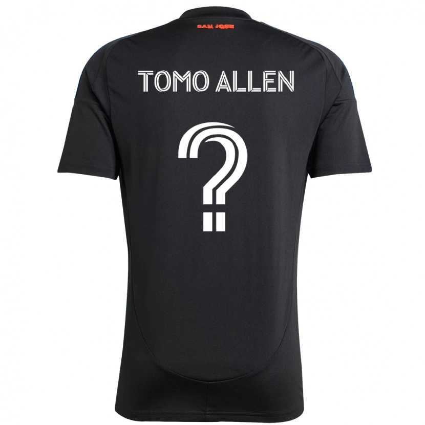 Danxen Hombre Camiseta Tomo Allen #0 Blanco Rojo 1ª Equipación 2025/26 La Camisa