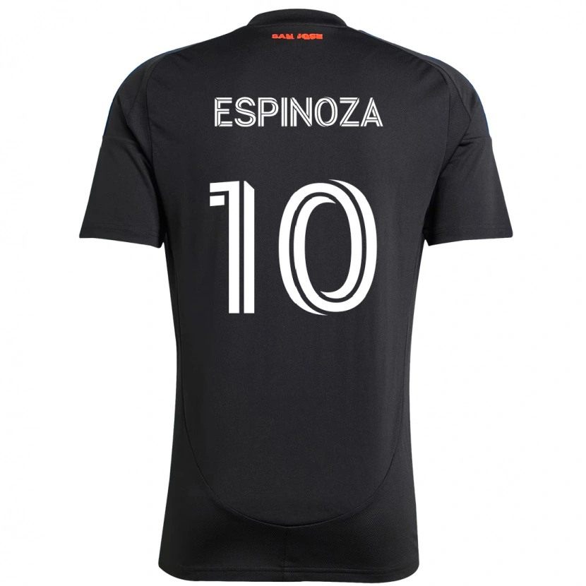 Danxen Hombre Camiseta Cristian Espinoza #10 Blanco Rojo 1ª Equipación 2025/26 La Camisa