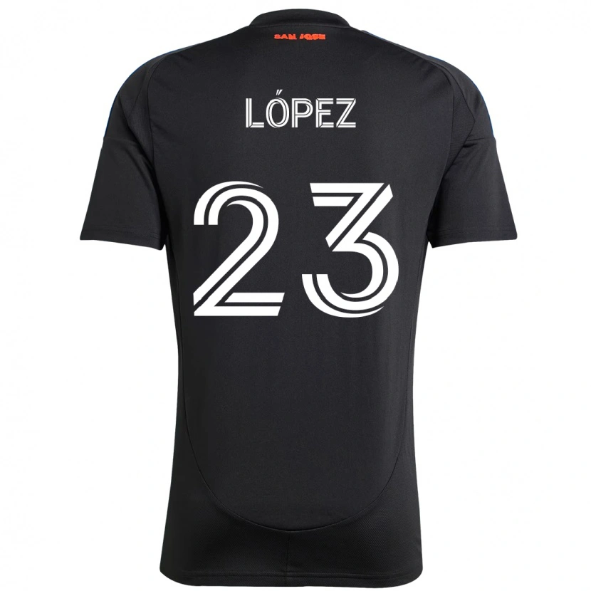 Danxen Hombre Camiseta Hernán López #23 Blanco Rojo 1ª Equipación 2025/26 La Camisa