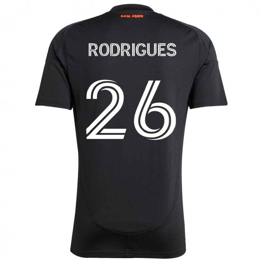 Danxen Hombre Camiseta Rodrigues #26 Blanco Rojo 1ª Equipación 2025/26 La Camisa