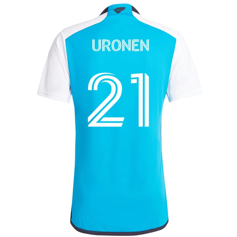 Danxen Hombre Camiseta Jere Uronen #21 Negro Blanco 1ª Equipación 2025/26 La Camisa