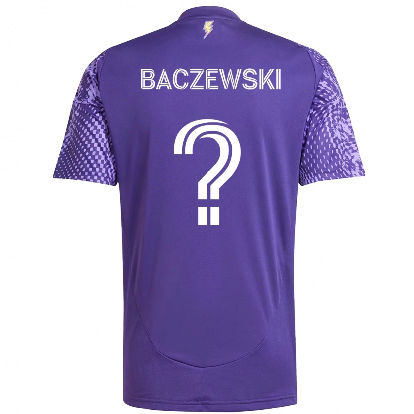Danxen Hombre Camiseta Dominik Baczewski #0 Blanco Morado 1ª Equipación 2025/26 La Camisa