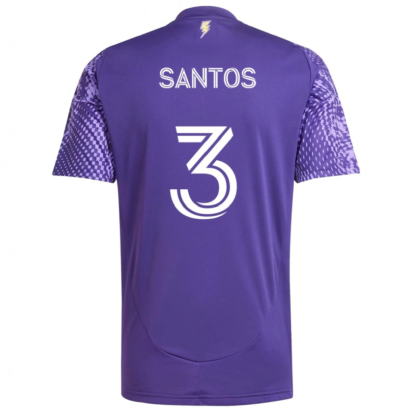 Danxen Hombre Camiseta Rafael Santos #3 Blanco Morado 1ª Equipación 2025/26 La Camisa