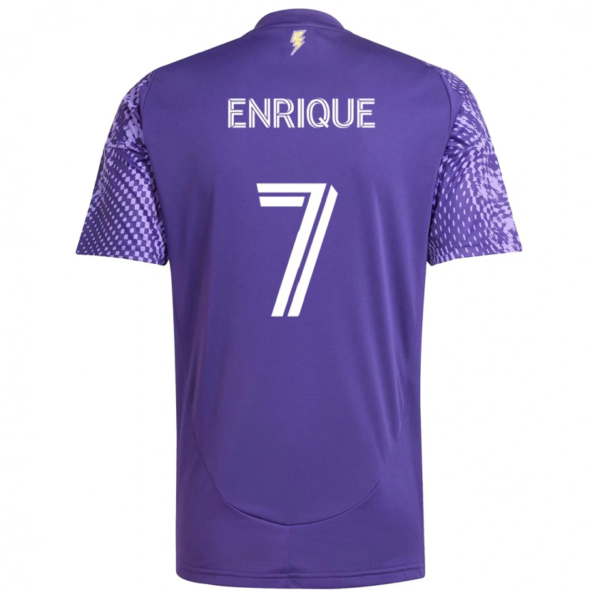 Danxen Hombre Camiseta Ramiro Enrique #7 Blanco Morado 1ª Equipación 2025/26 La Camisa