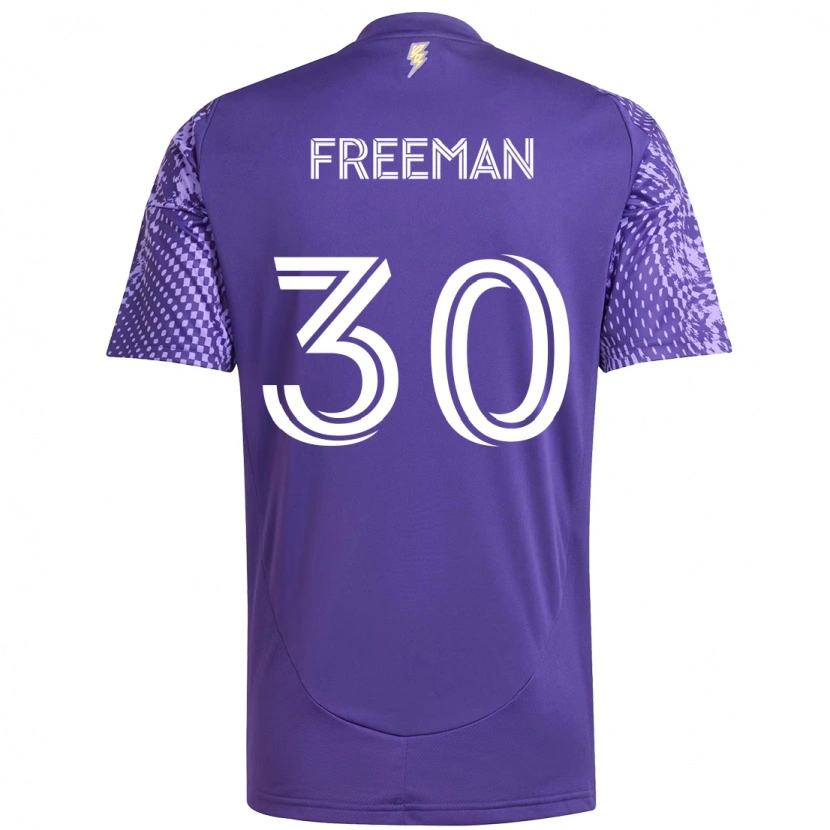 Danxen Hombre Camiseta Alex Freeman #30 Blanco Morado 1ª Equipación 2025/26 La Camisa
