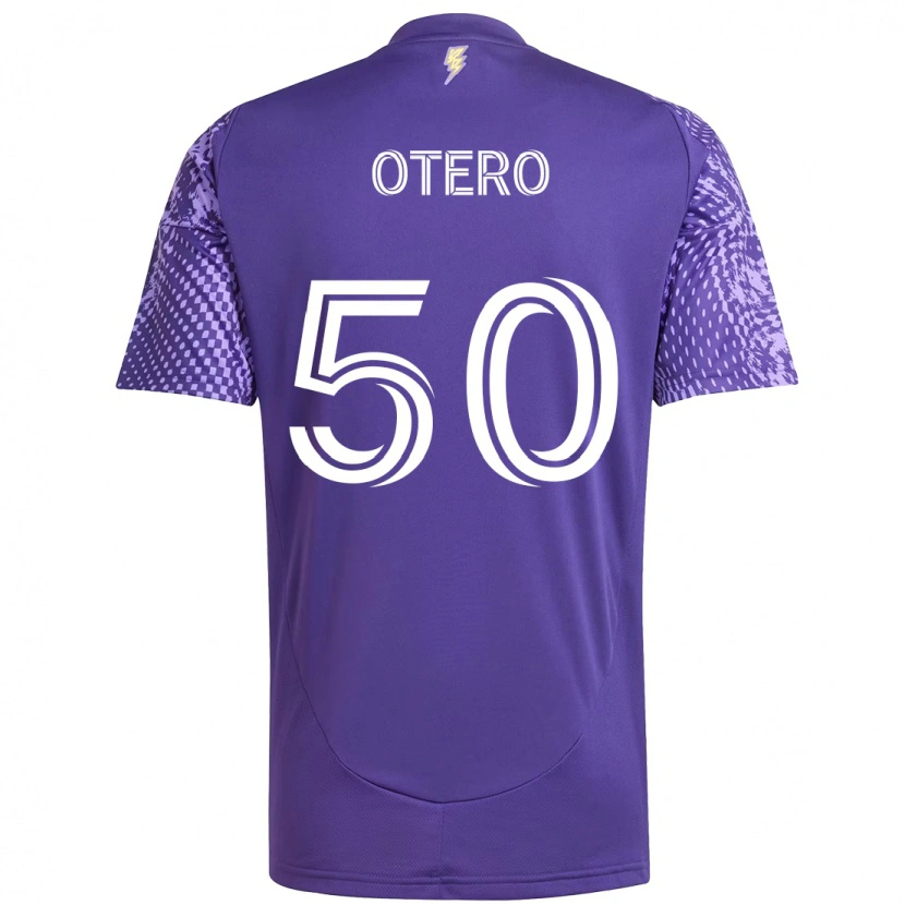 Danxen Hombre Camiseta Javier Otero #50 Blanco Morado 1ª Equipación 2025/26 La Camisa
