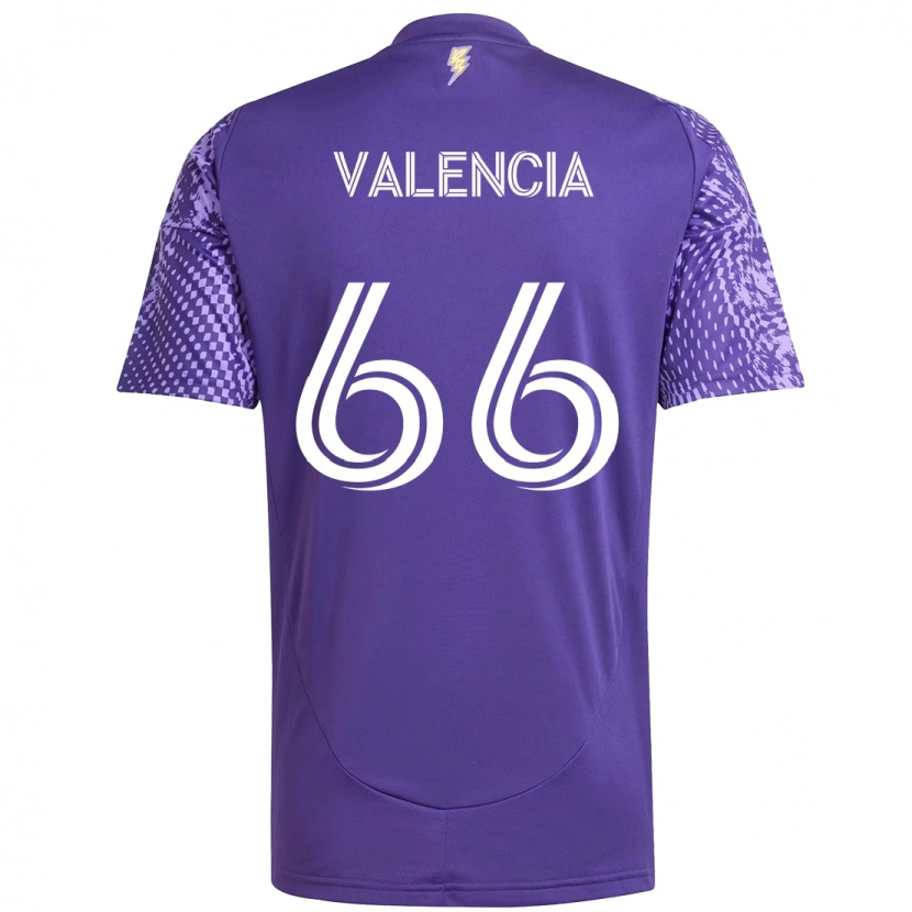 Danxen Hombre Camiseta Yeiler Valencia #66 Blanco Morado 1ª Equipación 2025/26 La Camisa