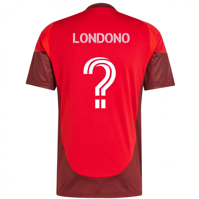 Danxen Hombre Camiseta Tyler Londono #0 Blanco Rojo 1ª Equipación 2025/26 La Camisa