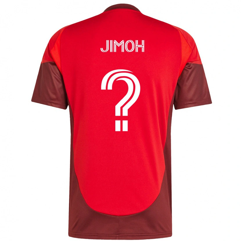 Danxen Hombre Camiseta Shola Jimoh #0 Blanco Rojo 1ª Equipación 2025/26 La Camisa