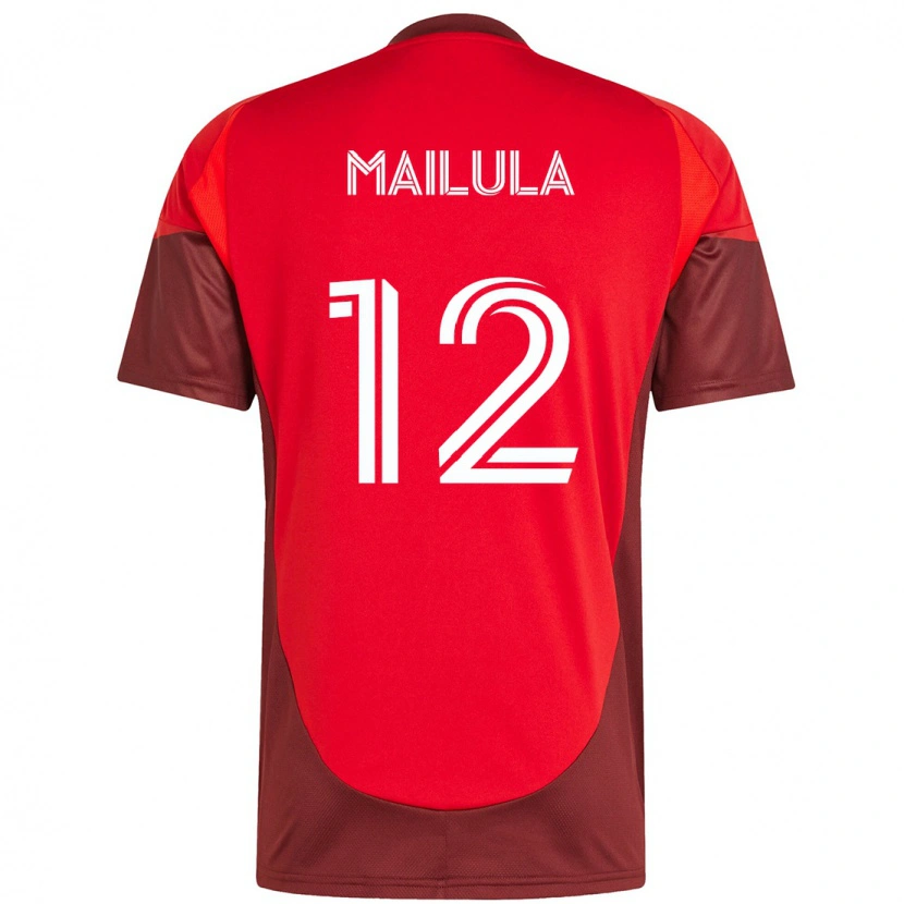 Danxen Hombre Camiseta Cassius Mailula #12 Blanco Rojo 1ª Equipación 2025/26 La Camisa