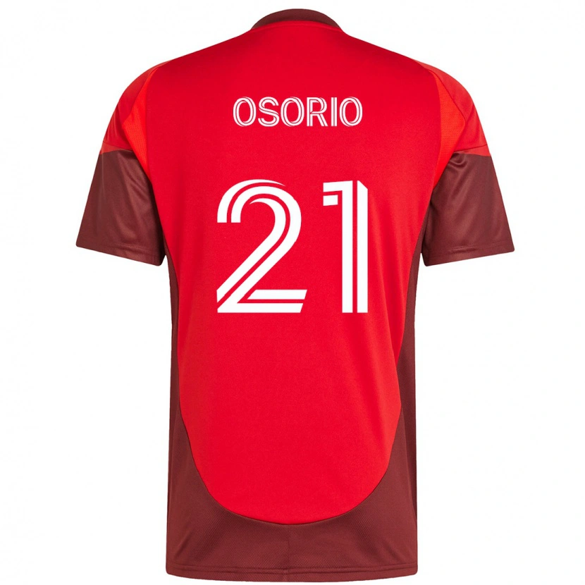 Danxen Hombre Camiseta Jonathan Osorio #21 Blanco Rojo 1ª Equipación 2025/26 La Camisa