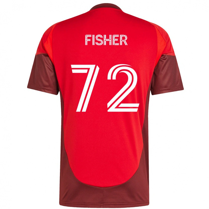 Danxen Hombre Camiseta Mark Fisher #72 Blanco Rojo 1ª Equipación 2025/26 La Camisa