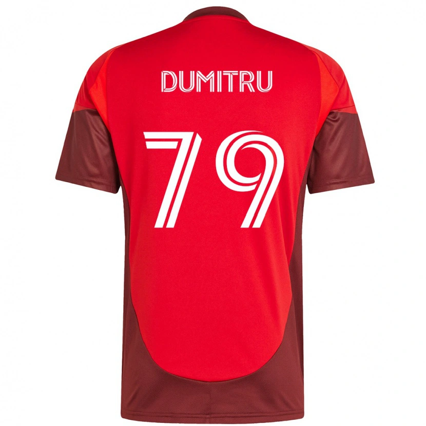 Danxen Hombre Camiseta Andrei Dumitru #79 Rojo Blanco 1ª Equipación 2025/26 La Camisa