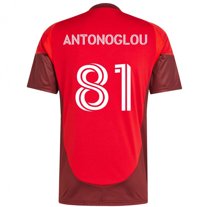 Danxen Hombre Camiseta Themi Antonoglou #81 Blanco Rojo 1ª Equipación 2025/26 La Camisa