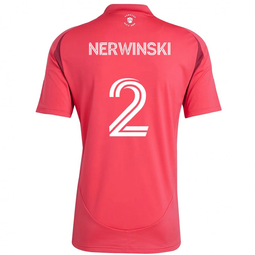 Danxen Hombre Camiseta Jake Nerwinski #2 Blanco Magenta 1ª Equipación 2025/26 La Camisa