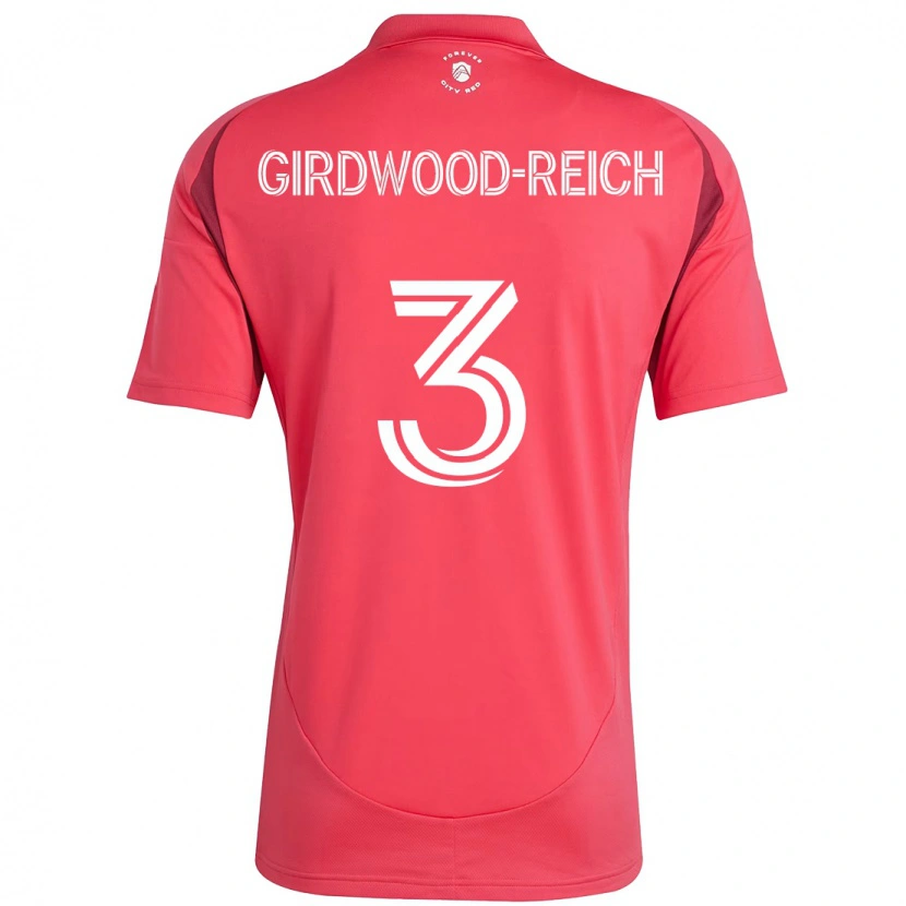 Danxen Hombre Camiseta Jake Girdwood-Reich #3 Blanco Magenta 1ª Equipación 2025/26 La Camisa