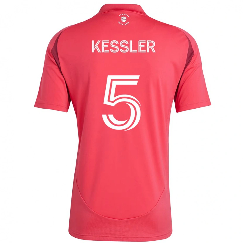 Danxen Hombre Camiseta Henry Kessler #5 Blanco Magenta 1ª Equipación 2025/26 La Camisa