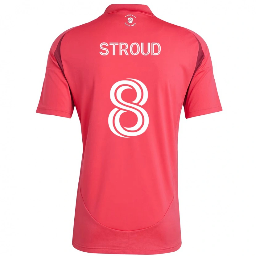 Danxen Hombre Camiseta Jared Stroud #8 Blanco Magenta 1ª Equipación 2025/26 La Camisa