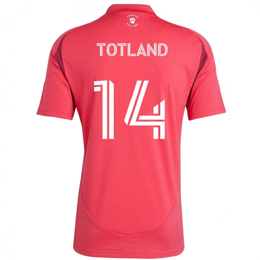 Danxen Hombre Camiseta Tomas Totland #14 Blanco Magenta 1ª Equipación 2025/26 La Camisa