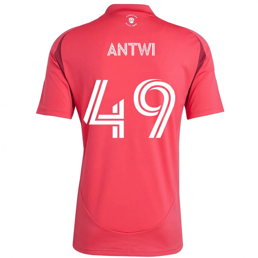 Danxen Hombre Camiseta Seth Antwi #49 Blanco Magenta 1ª Equipación 2025/26 La Camisa