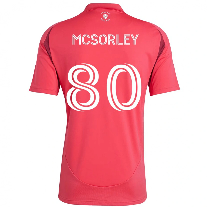 Danxen Hombre Camiseta Brendan Mcsorley #80 Blanco Magenta 1ª Equipación 2025/26 La Camisa
