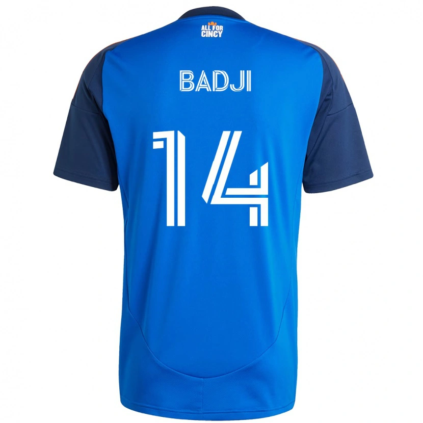 Danxen Hombre Camiseta Dominique Badji #14 Azul Oscuro Naranja 1ª Equipación 2025/26 La Camisa