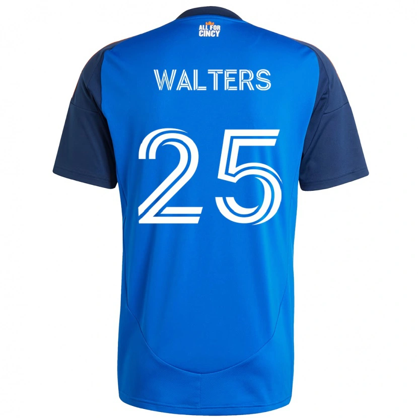 Danxen Hombre Camiseta Paul Walters #25 Blanco Azul Naranja 1ª Equipación 2025/26 La Camisa
