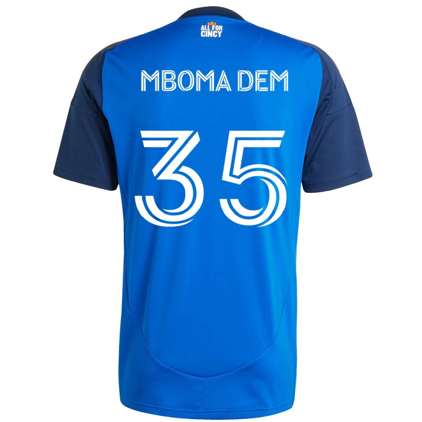 Danxen Hombre Camiseta Kenji Mboma Dem #35 Blanco Azul Naranja 1ª Equipación 2025/26 La Camisa
