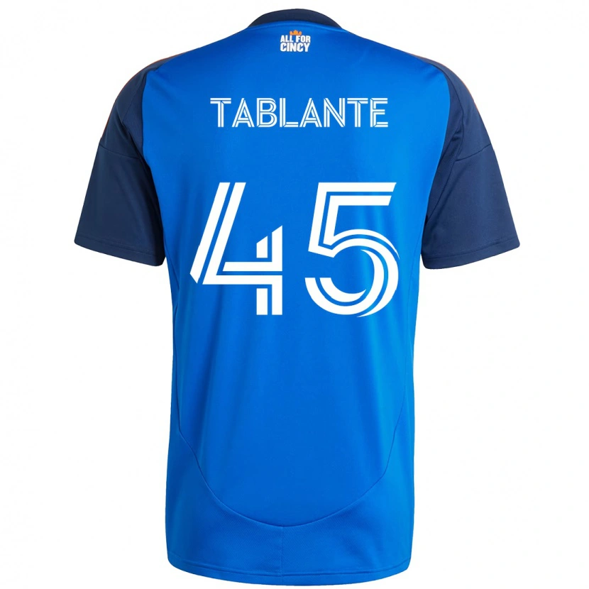 Danxen Hombre Camiseta Moises Tablante #45 Blanco Azul Naranja 1ª Equipación 2025/26 La Camisa