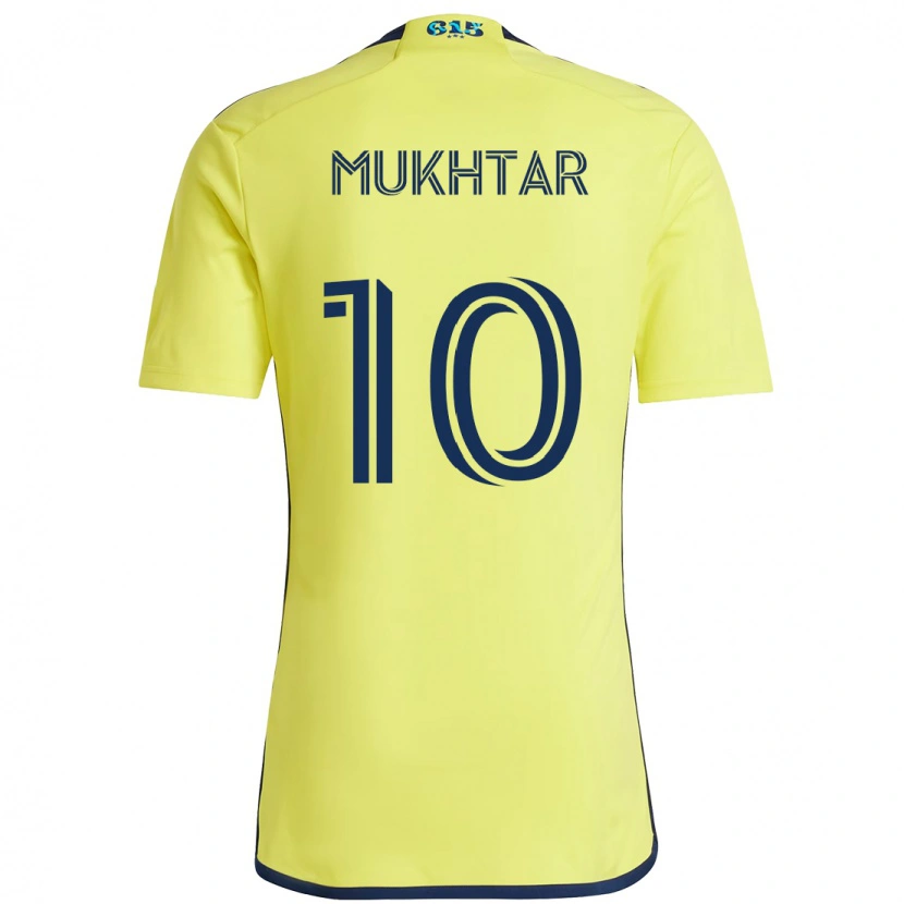 Danxen Hombre Camiseta Hany Mukhtar #10 Azul Marino Amarillo 1ª Equipación 2025/26 La Camisa