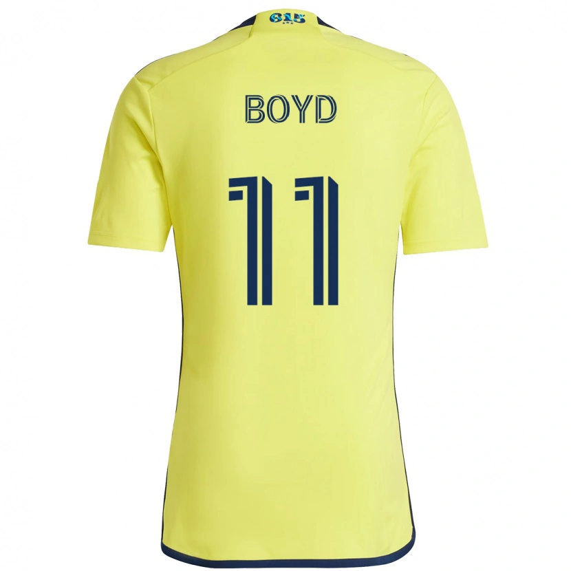 Danxen Hombre Camiseta Tyler Boyd #11 Azul Marino Amarillo 1ª Equipación 2025/26 La Camisa