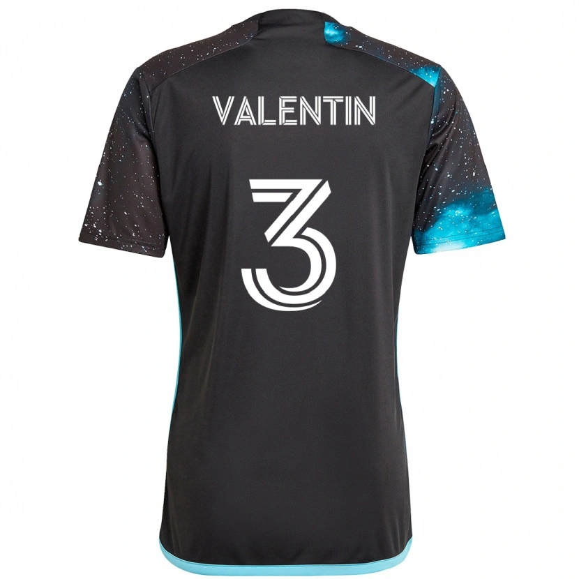Danxen Hombre Camiseta Zarek Valentin #3 Azul Celeste 1ª Equipación 2025/26 La Camisa